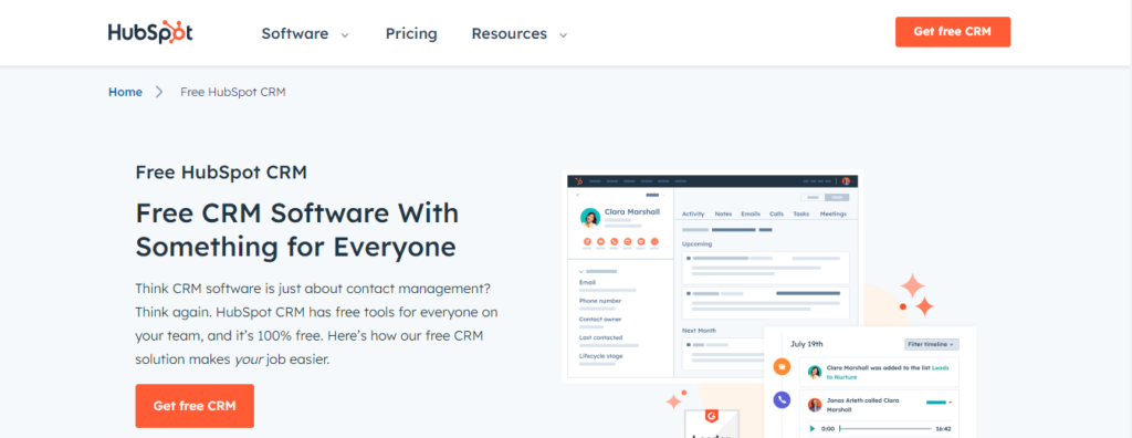 Proveedor de CRM de HubSpot