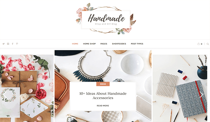2023 年 9 個最佳手工藝品 WordPress 主題和模板 2 handmade shop 24