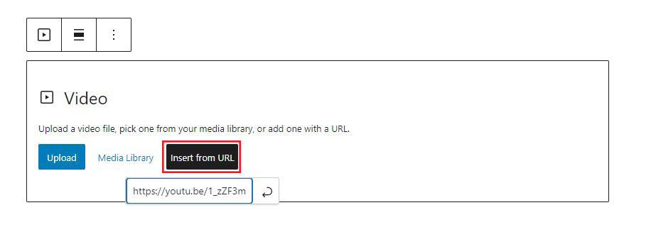 WordPress 从 URL 插入视频