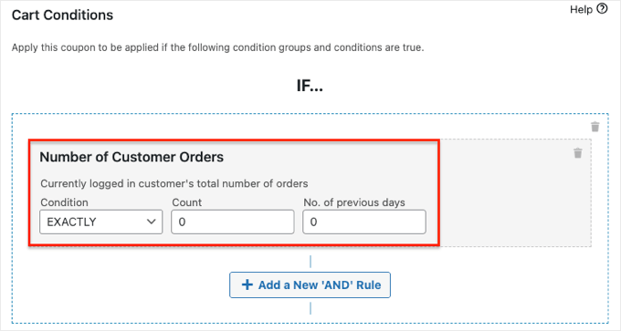 Condizione del coupon per la prima volta nei coupon avanzati First Time Coupon Condition in Advanced Coupons