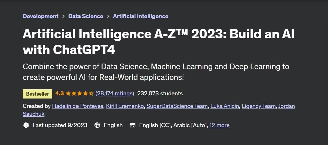 Kecerdasan Buatan A-Z