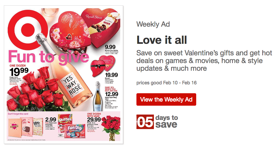 優惠券廣告突出顯示折扣的到期日期。