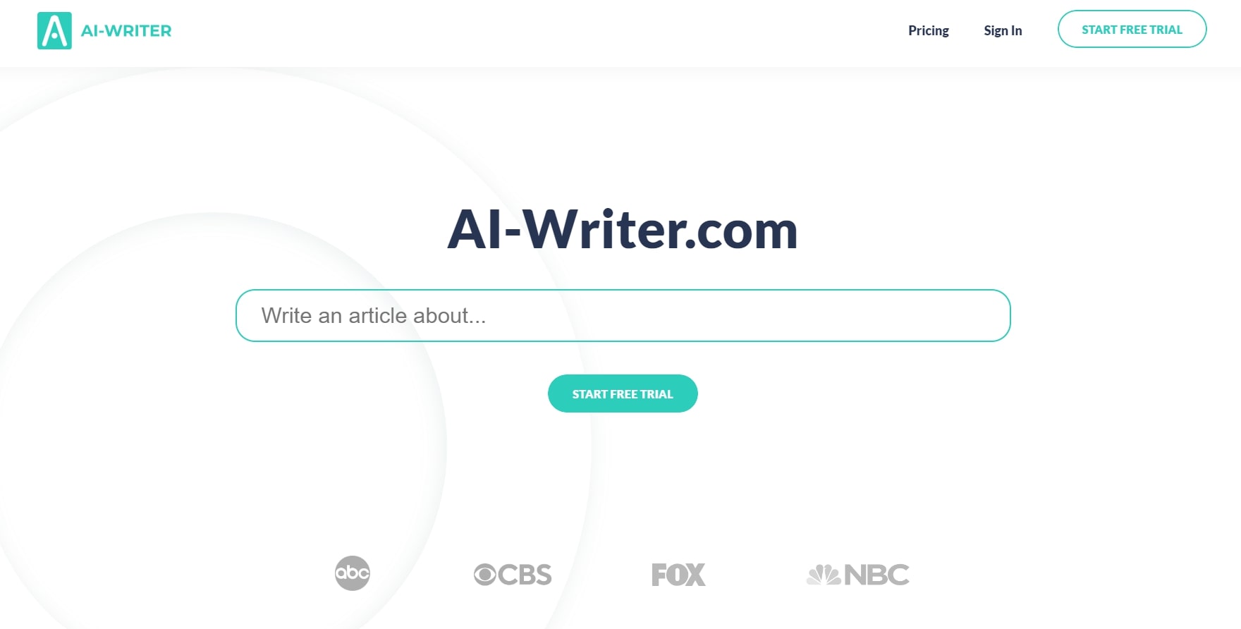 Meilleur rédacteur d'essais - section héros AI-Writer