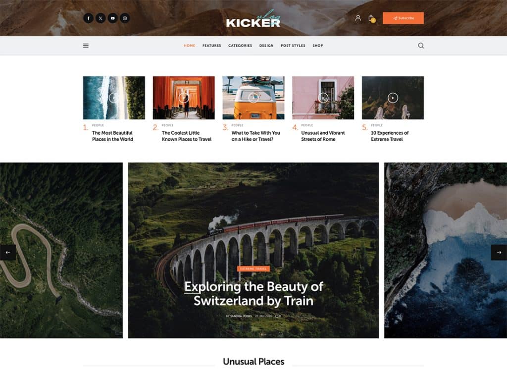 Kicker - 多目的ブログマガジン WordPress テーマ + Gutenberg