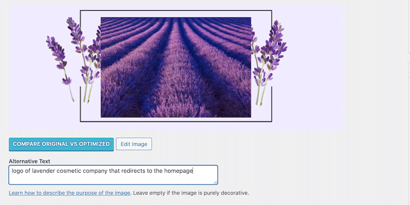 Où ajouter du texte alternatif sur WordPress – Source : La bibliothèque WordPress
