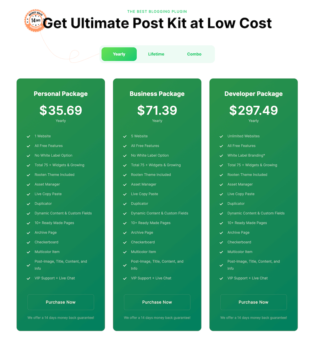 Цены Ultimate Post Kit Pro