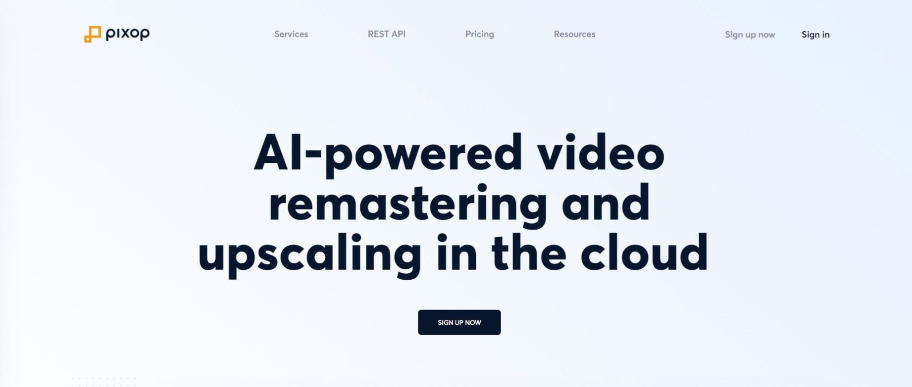Pixop أفضل أدوات ترقية الفيديو بالذكاء الاصطناعي
