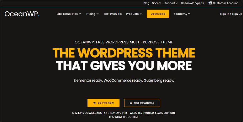 oceanwp-homepage - IsItWP - Detector gratuit de teme WordPress oceanwp homepage
