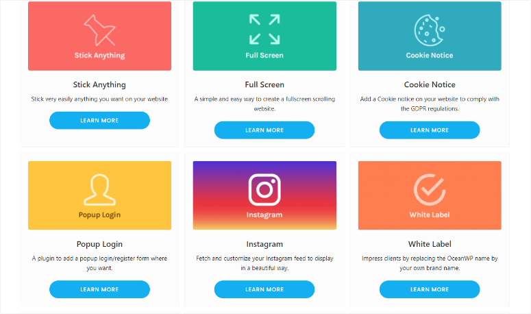oceanwp-extensions - IsItWP - Detector gratuit de teme WordPress oceanwp extensions