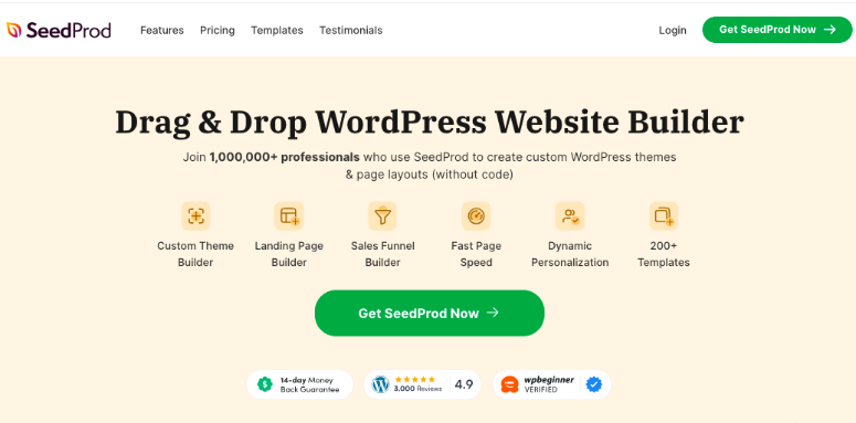 seedprod-landing-page-builder - IsItWP - Detector gratuit de teme WordPress seedprod landing page builder