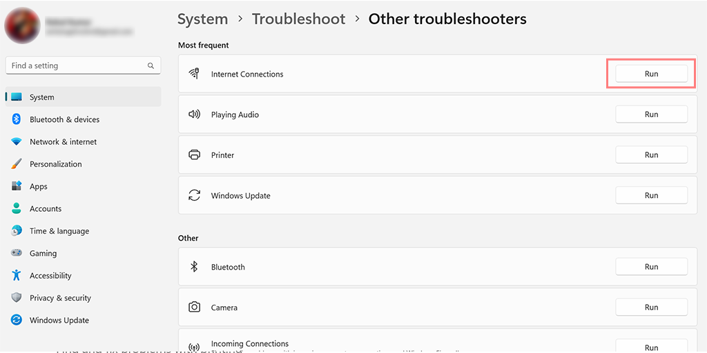 DNS_PROBE_STARTED エラーを修正するにはどうすればよいですか? 【8通り】5 Windows 11 Internet Connection Troubleshooter