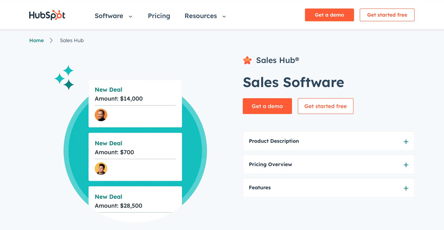 HubSpot 销售中心