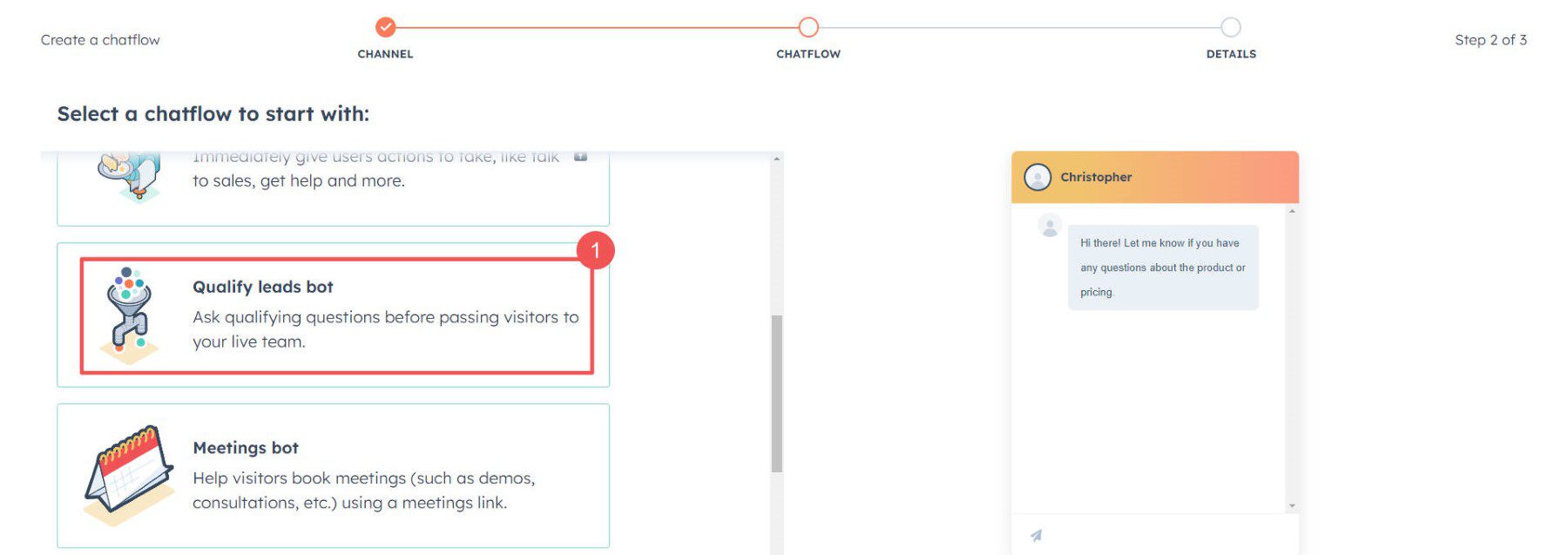 Buat Chatbot - Langkah 4