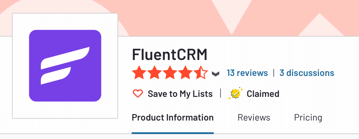مراجعات FluentCRM G2