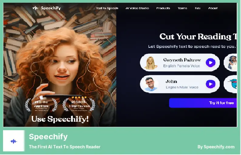 Speechify – Der erste KI-Text-to-Speech-Reader