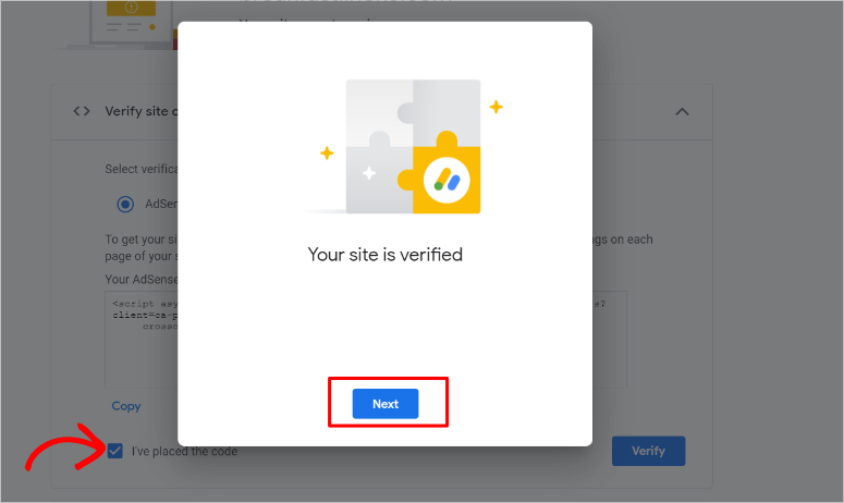 ยืนยัน Adsense แล้ว - IsItWP - เครื่องมือตรวจจับธีม WordPress ฟรี adsense verified