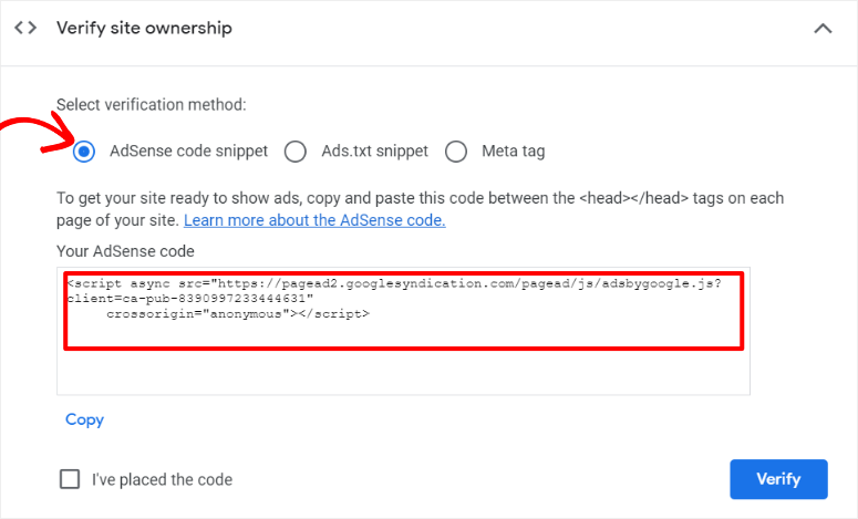adsense-copy-code - IsItWP - เครื่องมือตรวจจับธีม WordPress ฟรี adsense copy code