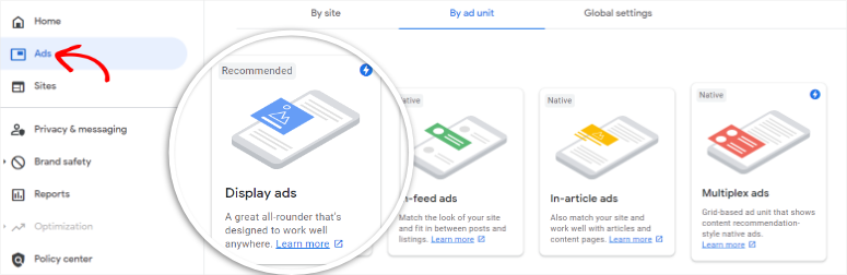 adsense-add-new-ad - IsItWP - เครื่องมือตรวจจับธีม WordPress ฟรี adsense add new ad