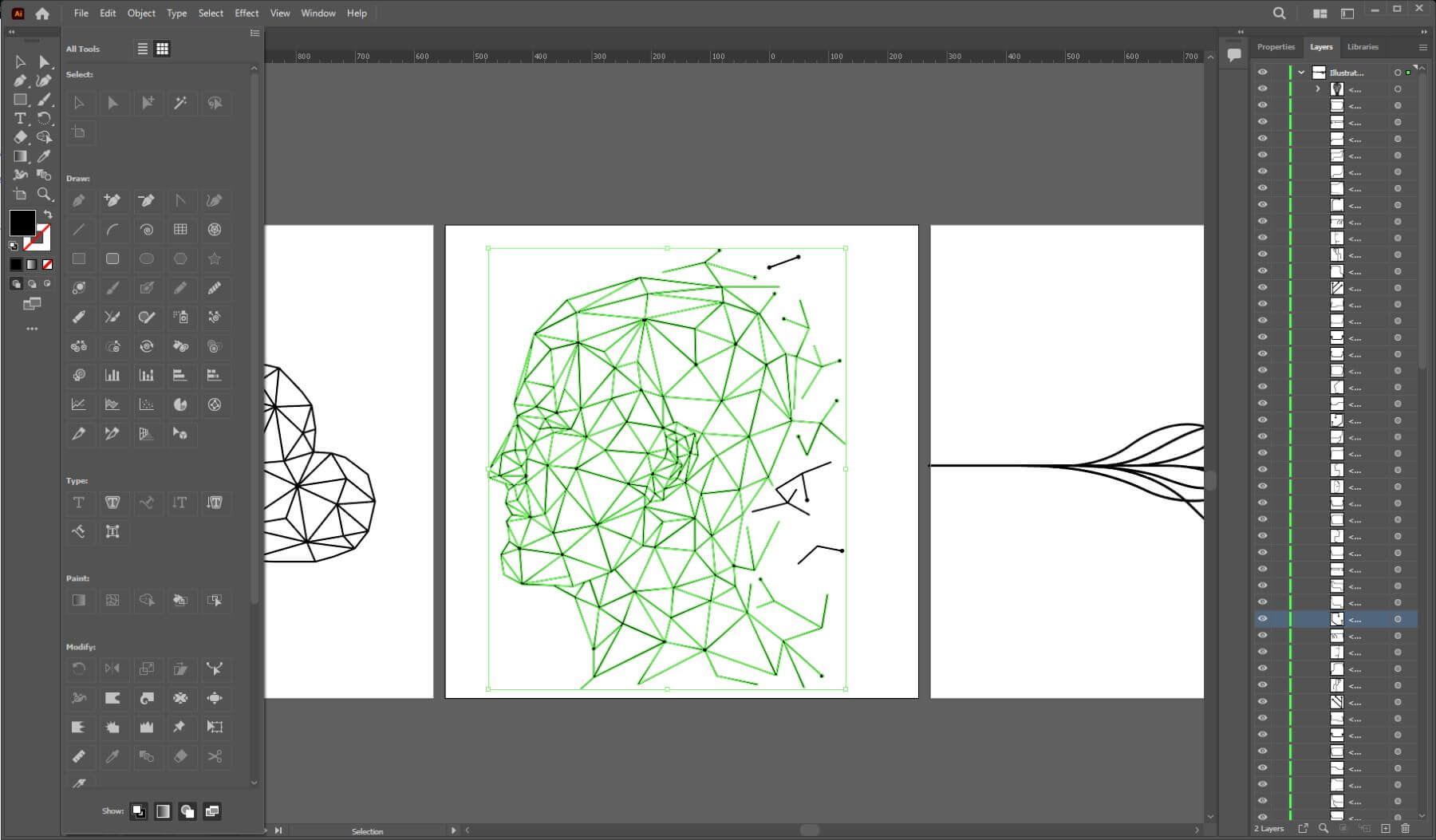 ตัวอย่างการออกแบบกราฟิก Adobe Illustrator