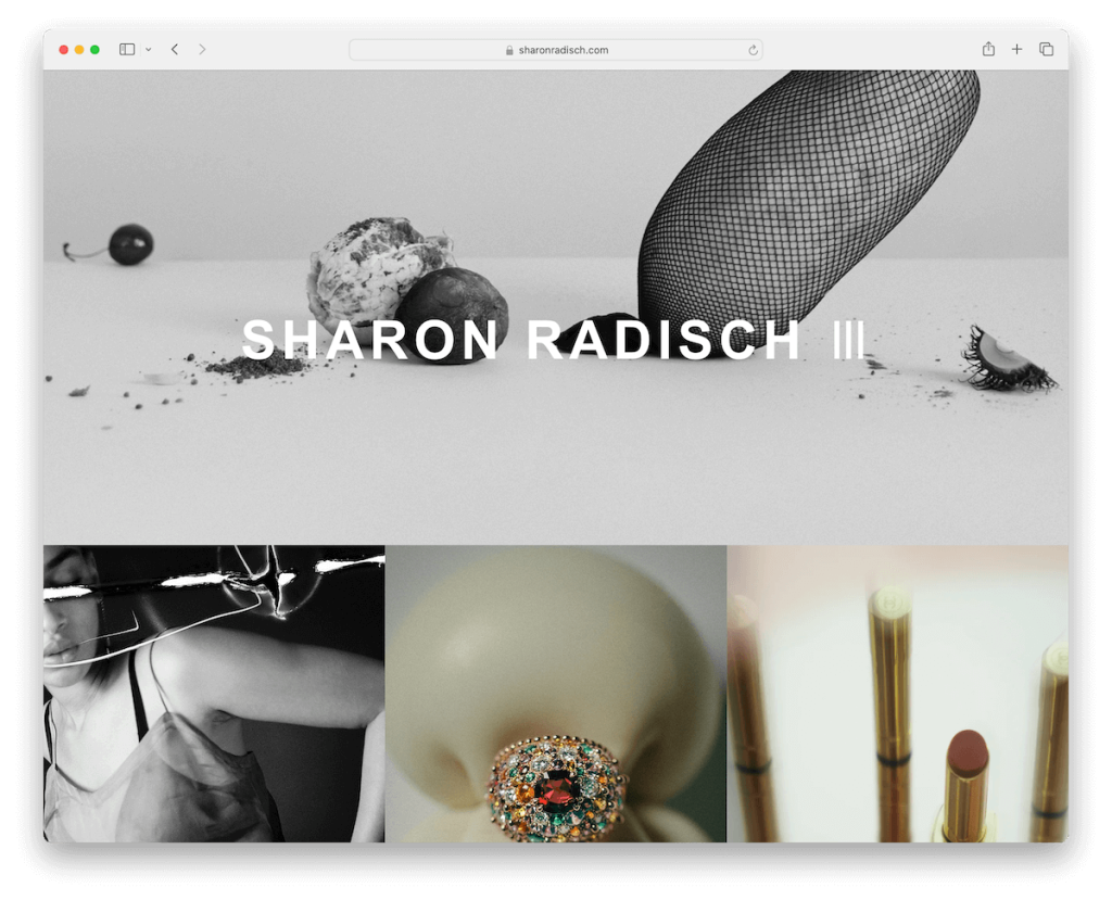 Sharon Radisch Wix-Portfolio-Beispiel