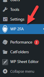 Configuración de WP 2FA