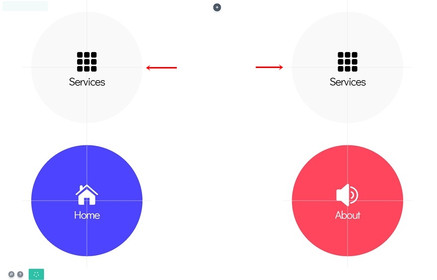 page de navigation des icônes