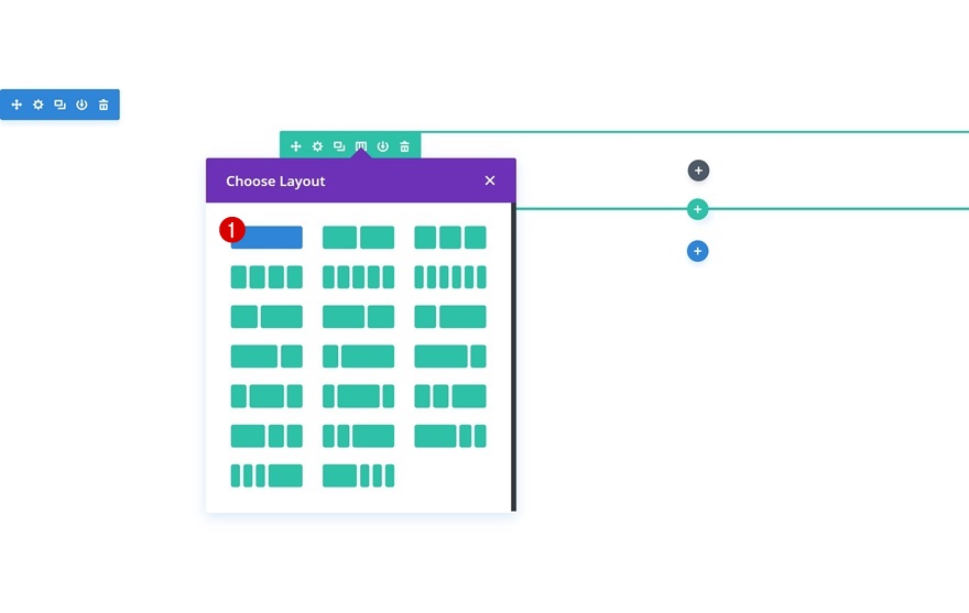 page de navigation des icônes