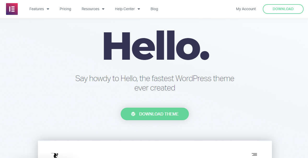 10+ أفضل سمات Elementor WooCommerce مع المقارنة 2 Hello Elementor