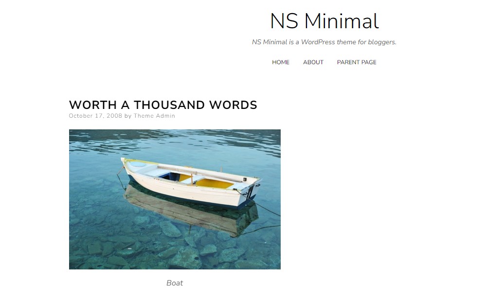 NS Mínimo - Tema WordPress Gratuito