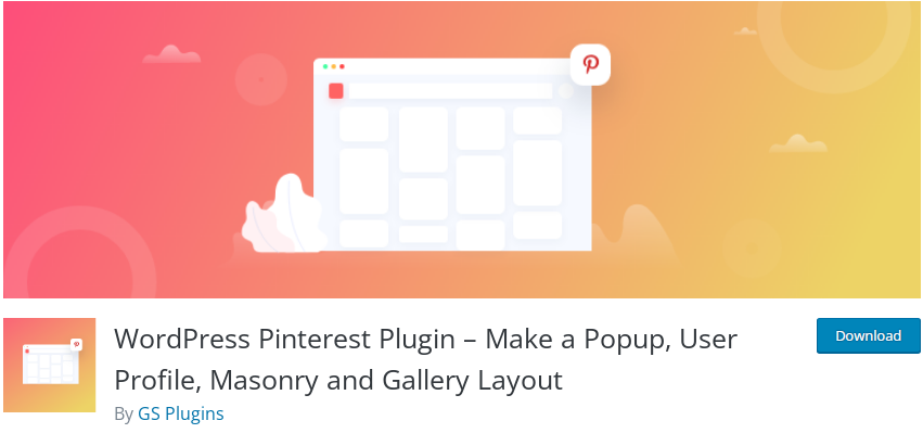 Plug-in Pinterest di GS