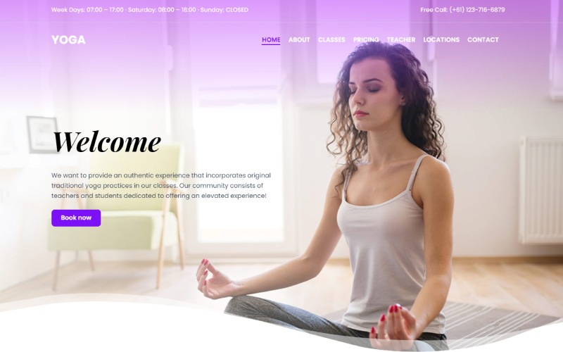 회원 사이트를 위한 9가지 최고의 WordPress 테마 7 Ultra Yoga