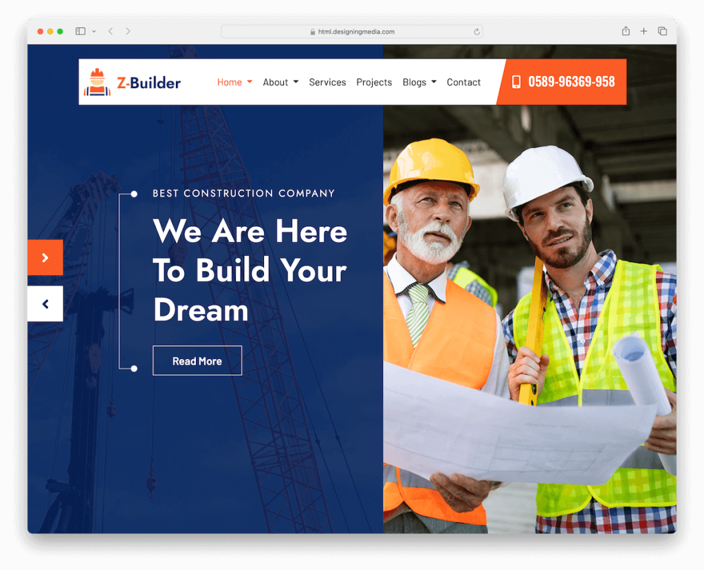 zbuilder tamirci web sitesi şablonu