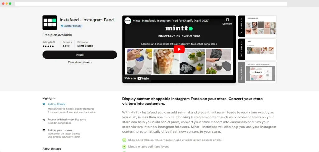 Instafeed — Feed di Instagram