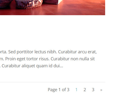 gaya pagination di divi