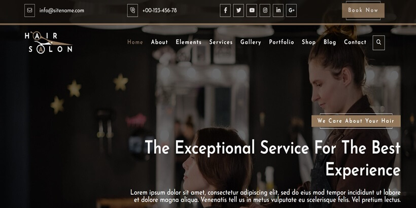 ร้านทำผม-ที่ดีที่สุด-ฟรี-ร้านทำผม-WordPress-ธีมส์