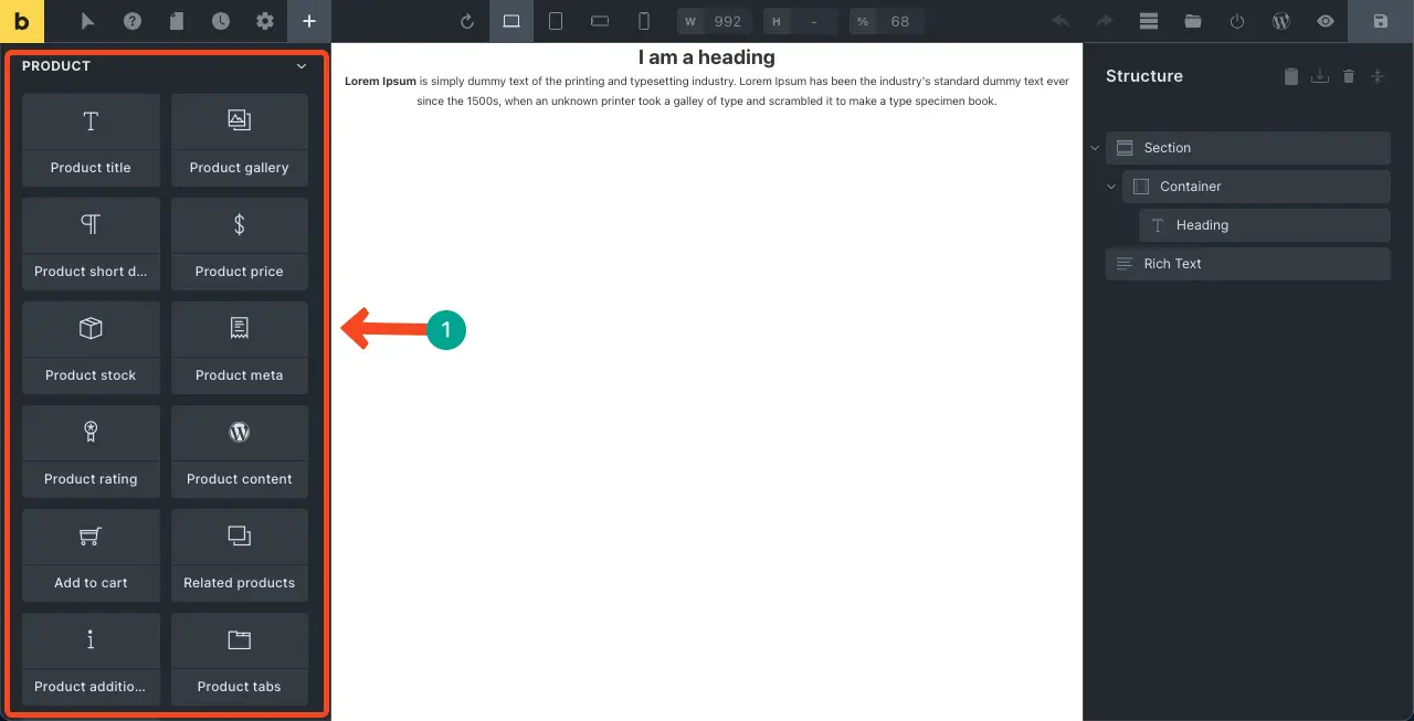 Bricks Builder vs Elementor Pro - Lequel est le meilleur 14 WooCommerce widgets in Bricks Builder