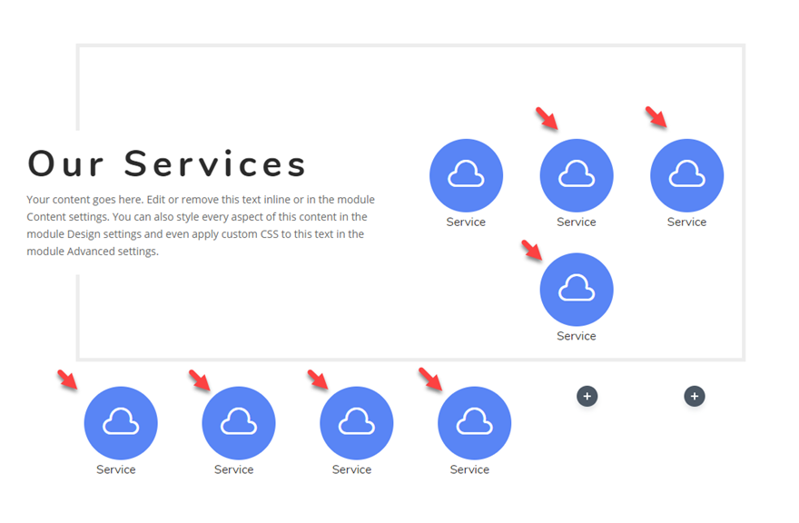 Layout des Klappenmoduls