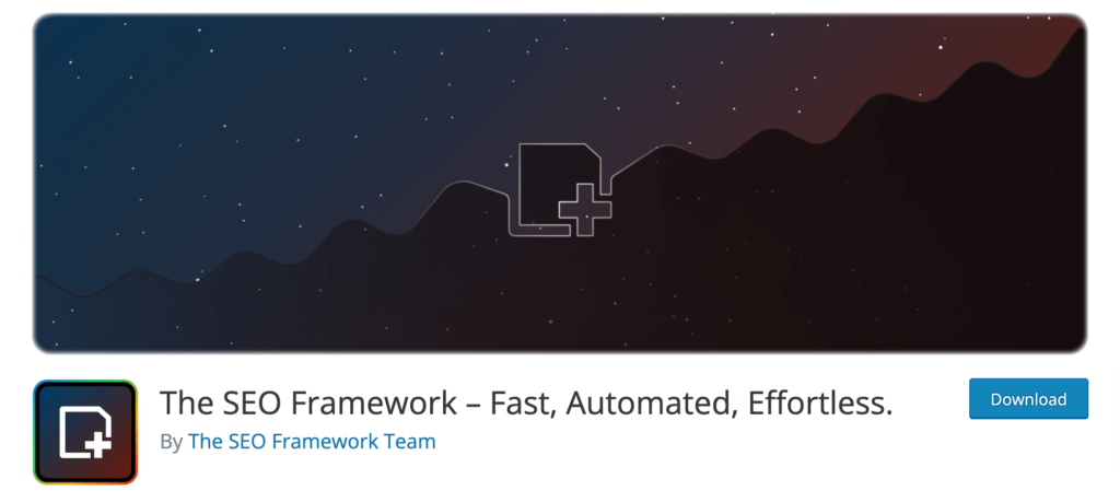 Это скриншот плагина SEO Framework.