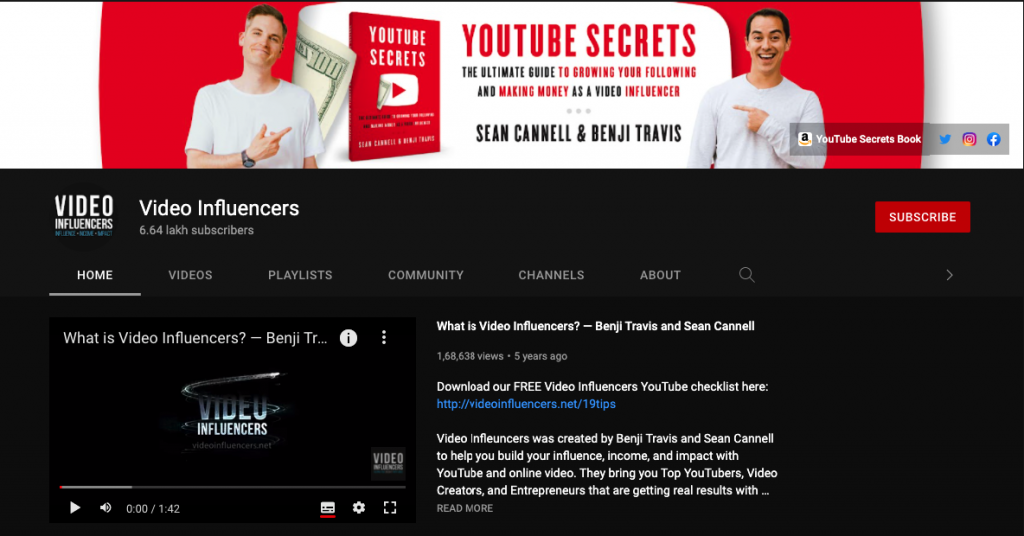 Dies ist ein Beispiel für Influencer-Videomarketing