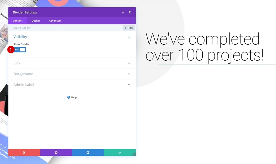 Portfolio-Elemente stapeln