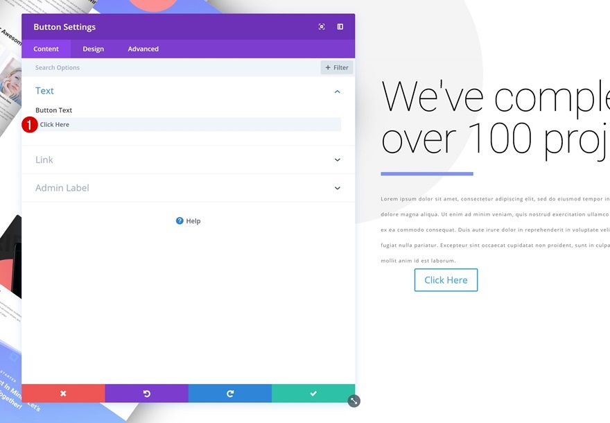 Portfolio-Elemente stapeln