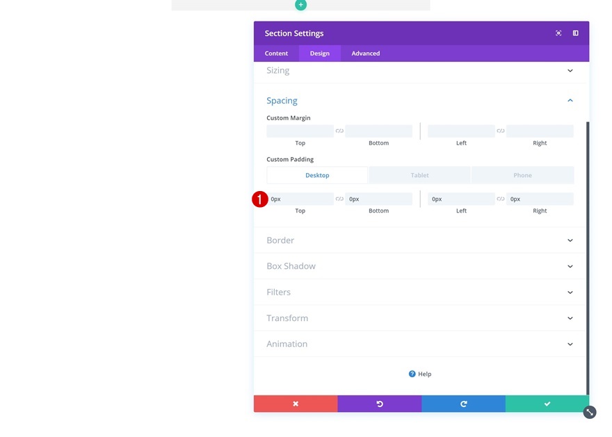 Portfolio-Elemente stapeln