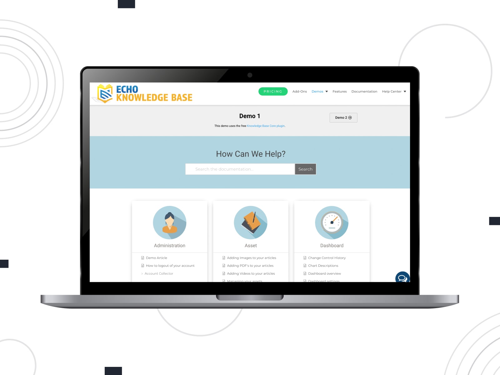 Zusammenstellung der besten Echo-Wissensdatenbank- und Dokumentations-Plugins für WordPress-Websites.