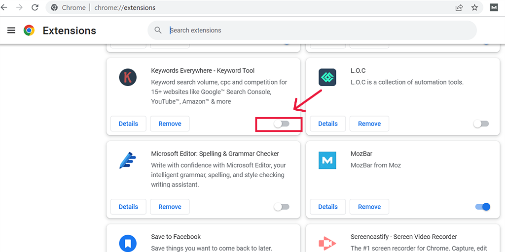 11 mejores formas de arreglar "ERR_CONNECTION_CLOSED" en Chrome 14 Disabling chrome extensions