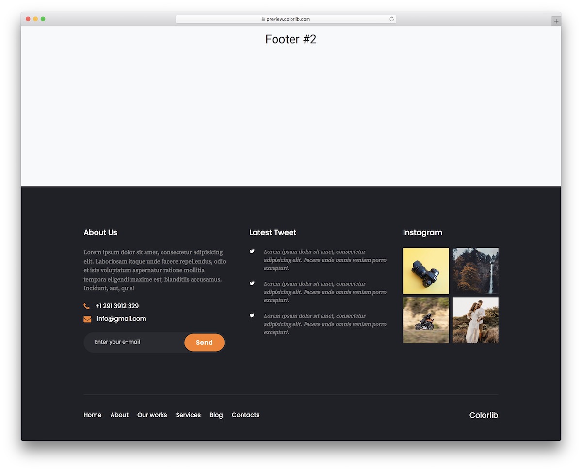 Bootstrap-Fußzeile 02