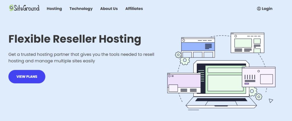 hosting para revendedores de siteground