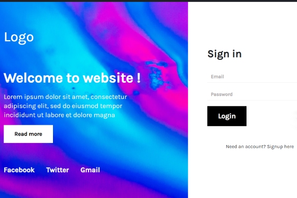 21+ 个最佳免费登录页面引导模板 25 Bootstrap 4 Awesome Bootstrap Login From Example 1