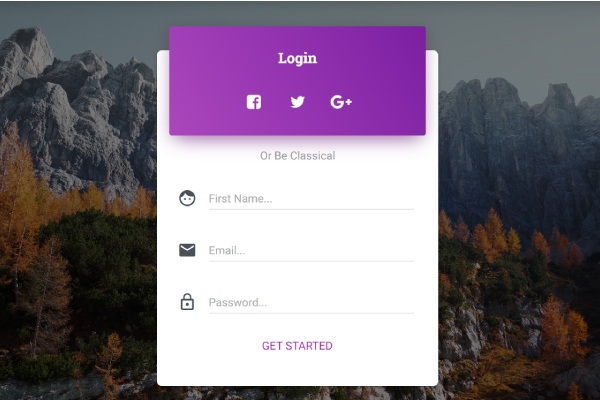 21+ 个最佳免费登录页面引导模板 11 Login Page Snippet for Faster Coding in Bootstrap Creative Tim