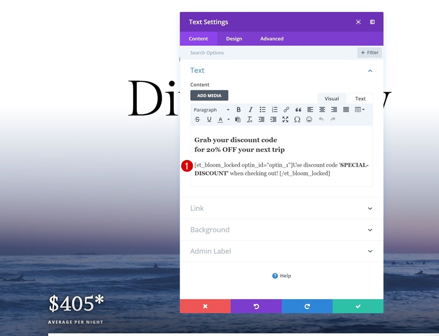 ventanas emergentes de esquina de contenido bloqueado
