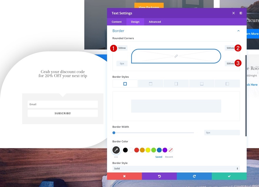 ventanas emergentes de esquina de contenido bloqueado